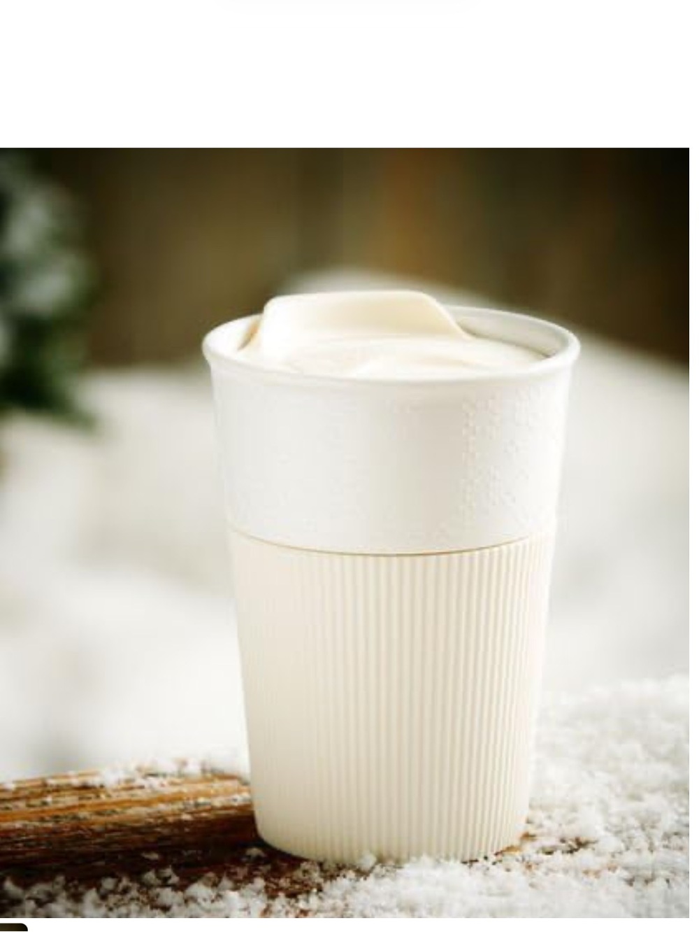 Starbucks 2013 Snowflake Ceramic Travel Mug